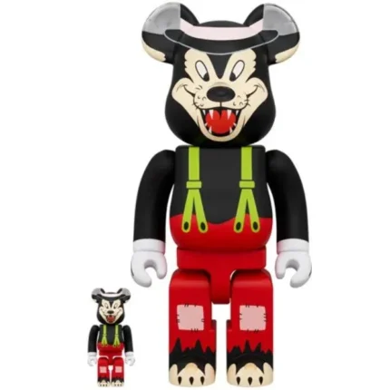 400% & 100% Bearbrick Set - The Big Bad Wolf (Disney)