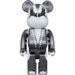 1000% Bearbrick - KISS Demon (Chrome Edition)