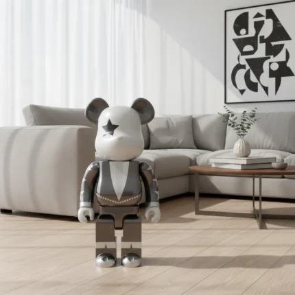 1000% Bearbrick - KISS Star Child (Chrome Edition)