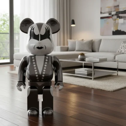 1000% Bearbrick - KISS Demon (Chrome Edition)