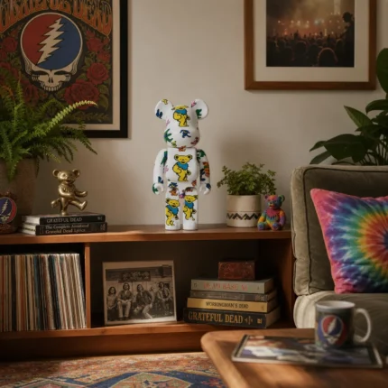 1000% Bearbrick - Grateful Dead (Dancing Bears Pattern)
