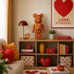 400% & 100% Bearbrick Set - Amplifier Yellow Heart (Reverse)