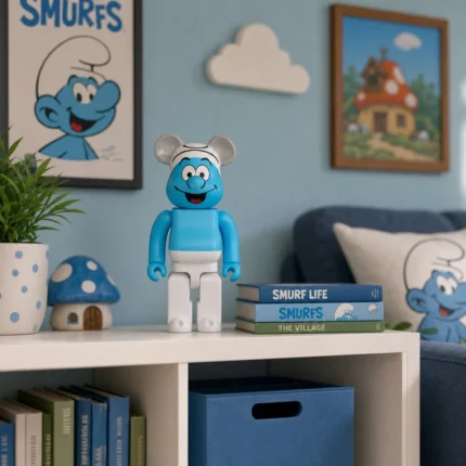 400% Bearbrick - Smurf (Blue)