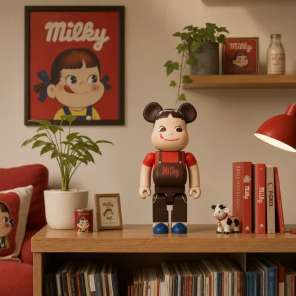 400% & 100% Bearbrick Set - Chocolate Milky Peko-Chan