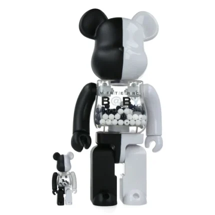 400% & 100% Bearbrick - My First Bearbrick Baby (Black & White)