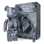 400% & 100% Bearbrick Set - Moon Footprints (NASA)