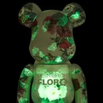 400% Bearbrick - Flora Glow in the Dark (Mames)