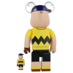 400% & 100% Bearbrick Set – MLB x Peanuts - Charlie Brown (New York Mets)