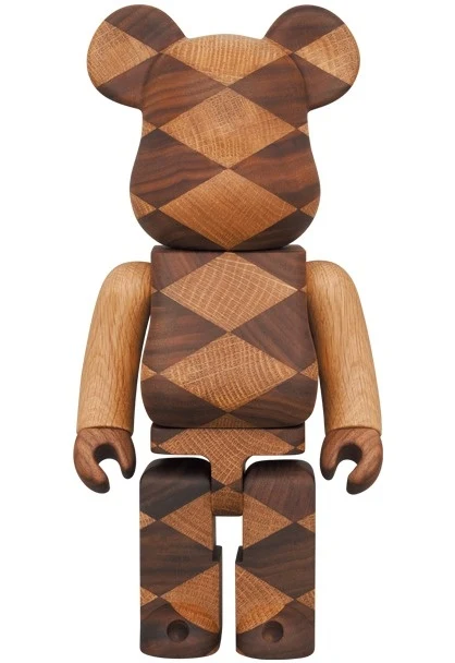 400% Karimoku Bearbrick - Woven #2