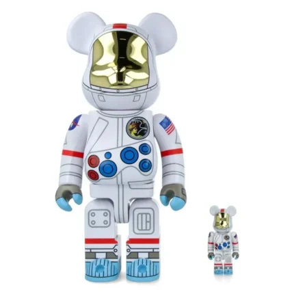 400% & 100% Bearbrick Set - Apollo 17 Astronaut (NASA)