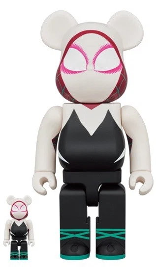 400% & 100% Bearbrick Set - Spider-Gwen (Spider-Man: Into the Spider-Verse)