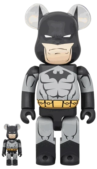 400% & 100% Bearbrick Set – Batman Hush (Black ver.)