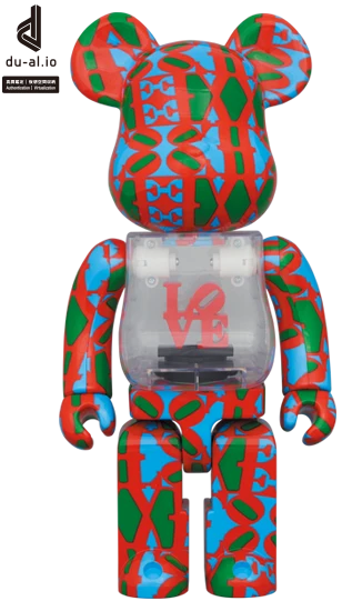 400% Bearbrick - Robert Indiana - LOVE