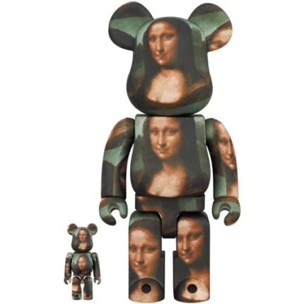 400% & 100% Bearbrick Set - Mona Lisa Overdrive (Louvre x Zerotaro)