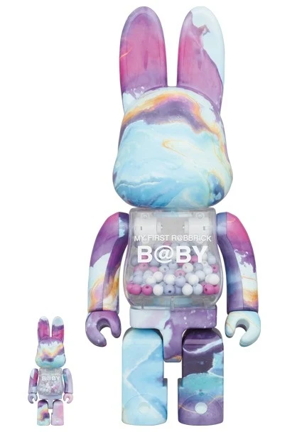 400% & 100% Rabbrick Set - My First Rabbrick Baby (Purple Marble)
