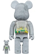 400% & 100% Bearbrick Set - My First Bearbrick Baby (Concrete)