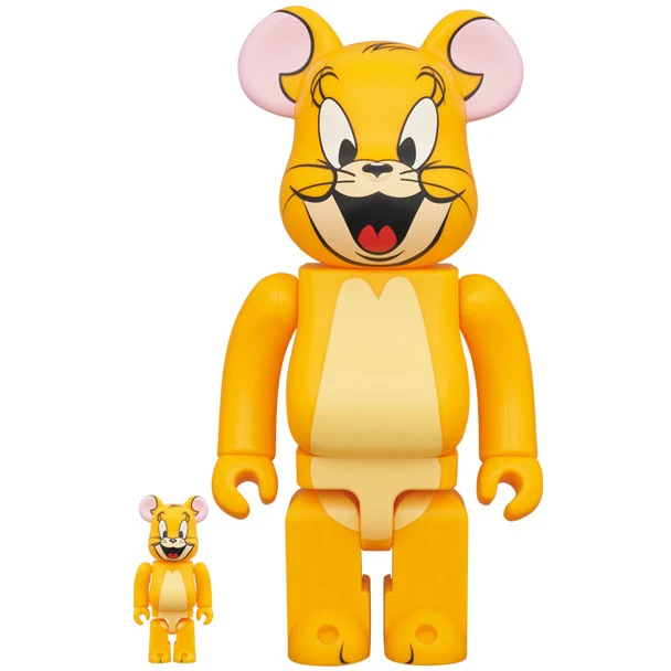 image_72df9bbc-692c-4887-a641-7d25b327d1f2_608x 400% & 100% Bearbrick Set - Jerry Classic Color (Tom & Jerry)