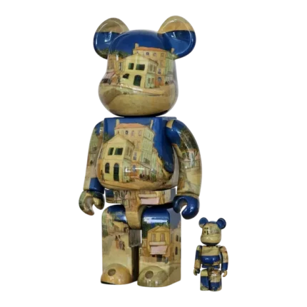 100% & 400% Bearbrick set – Van Gogh – The Yellow House