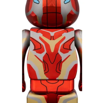 400% & 100% Bearbrick - Iron Man - Mark 85 Chrome Edition (BWWT3)