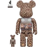 400% & 100% Bearbrick Set - My First Bearbrick Baby (Leopard)