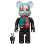 400% & 100% Bearbrick - Kamen Rider No. 2 + 1