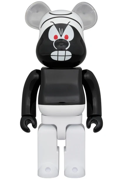 400% Bearbrick - Smurf (Black)