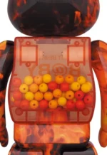 400% & 100% Bearbrick Set - My First Bearbrick Baby (Flame)
