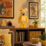 400% & 100% Bearbrick Set - Jerry Classic - Flocky Edition (Tom & Jerry)