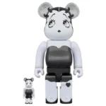 400% & 100% Bearbrick Set - Betty Boop (Black & White Edition)