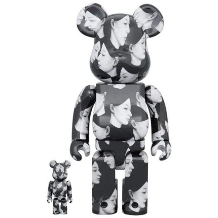 400% & 100% Bearbrick Set - Multiple Selves - Black Scandal (Yohji Yamamoto x Suzume Uchida)