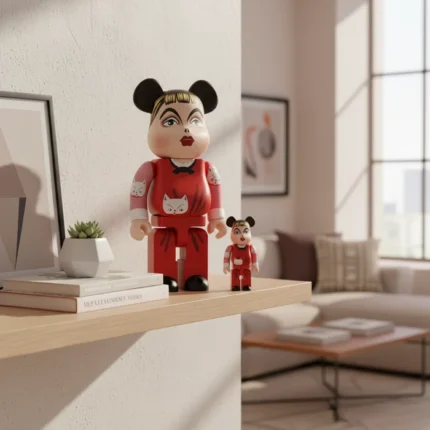 400% & 100% Bearbrick Set - NEKO ga Suki (Kuniyoshi Kaneko)
