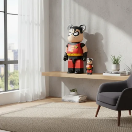400% & 100% Bearbrick Set - Robin (The New Batman Adventures)