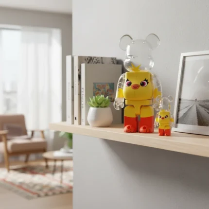 400% & 100% Bearbrick Set – Ducky (Toy Story 4)