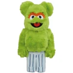 400% & 100% Bearbrick Set - Oscar The Grouch - Costume Edition (Sesame Street)