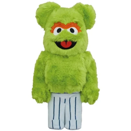 400% & 100% Bearbrick Set - Oscar The Grouch - Costume Edition (Sesame Street)